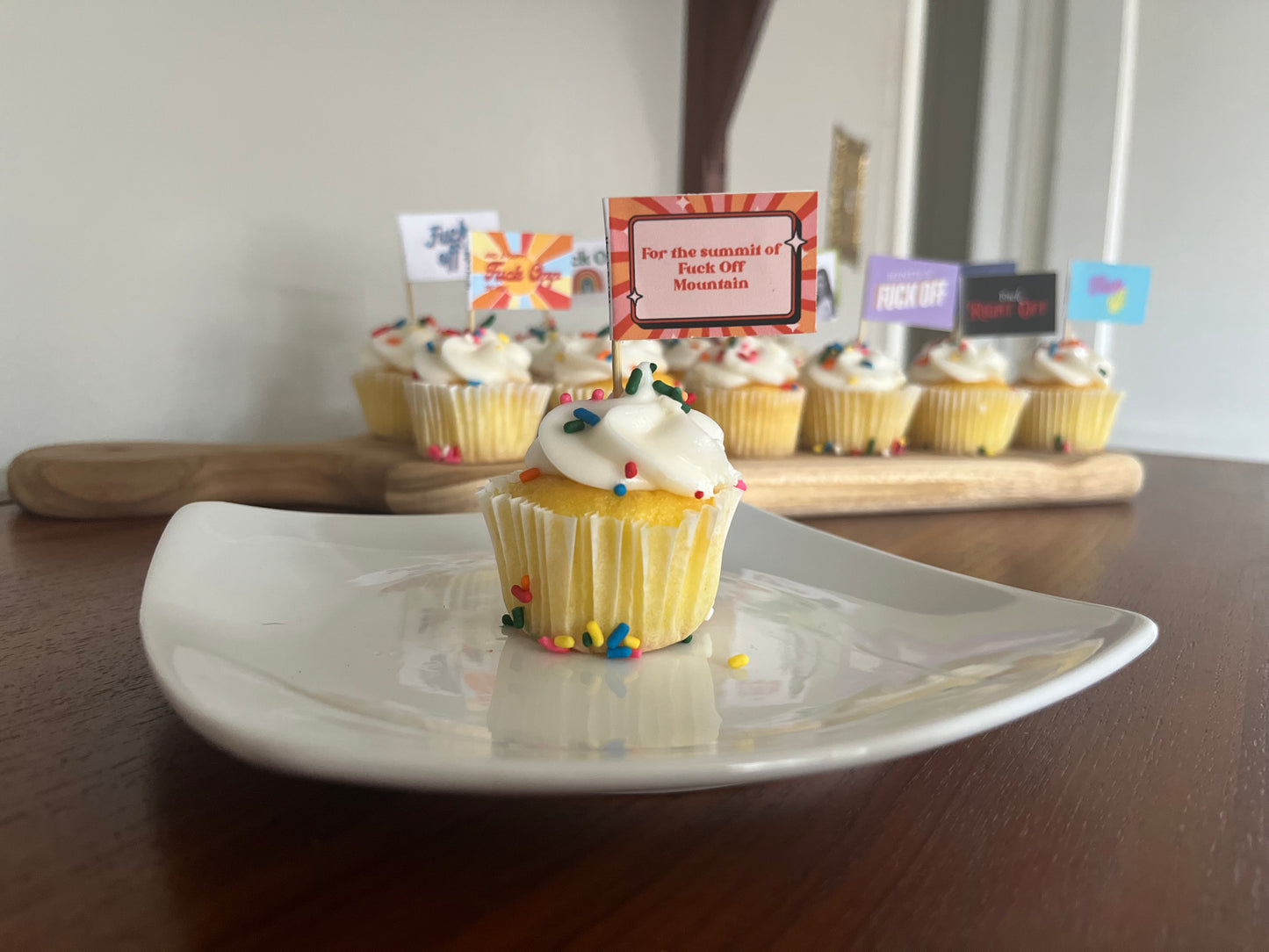 For the Summit of Fuck Off Mountain Flags