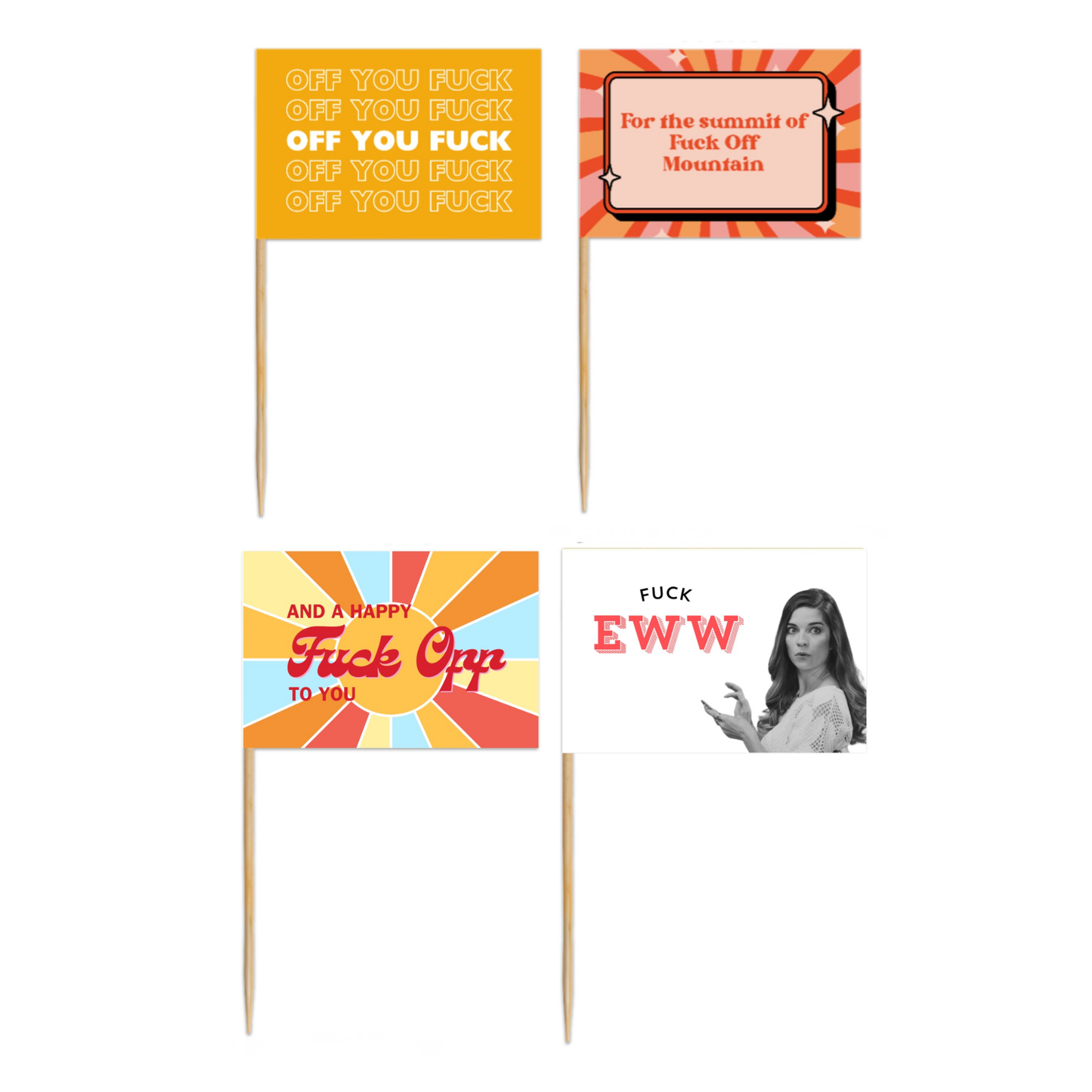 The Passive Aggressive Toothpick Flag Variety Pack