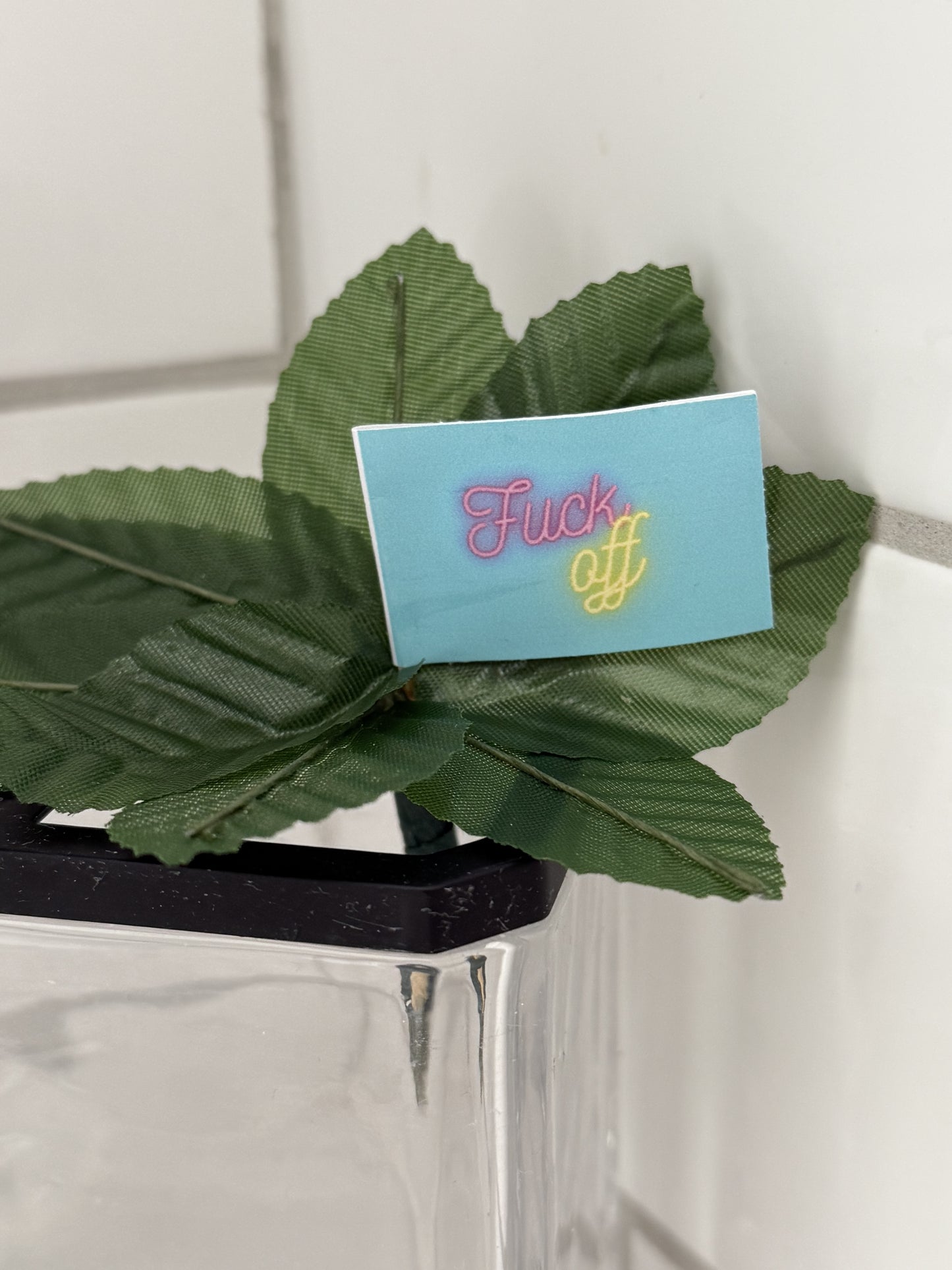 Miami Neon Style Fuck Off Flags