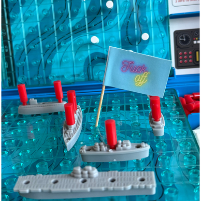 Miami Neon Style Fuck Off Toothpick Flags