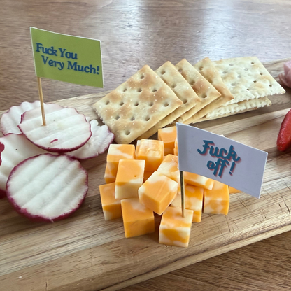 All the Fucks to Give Toothpick Flags Assortment
