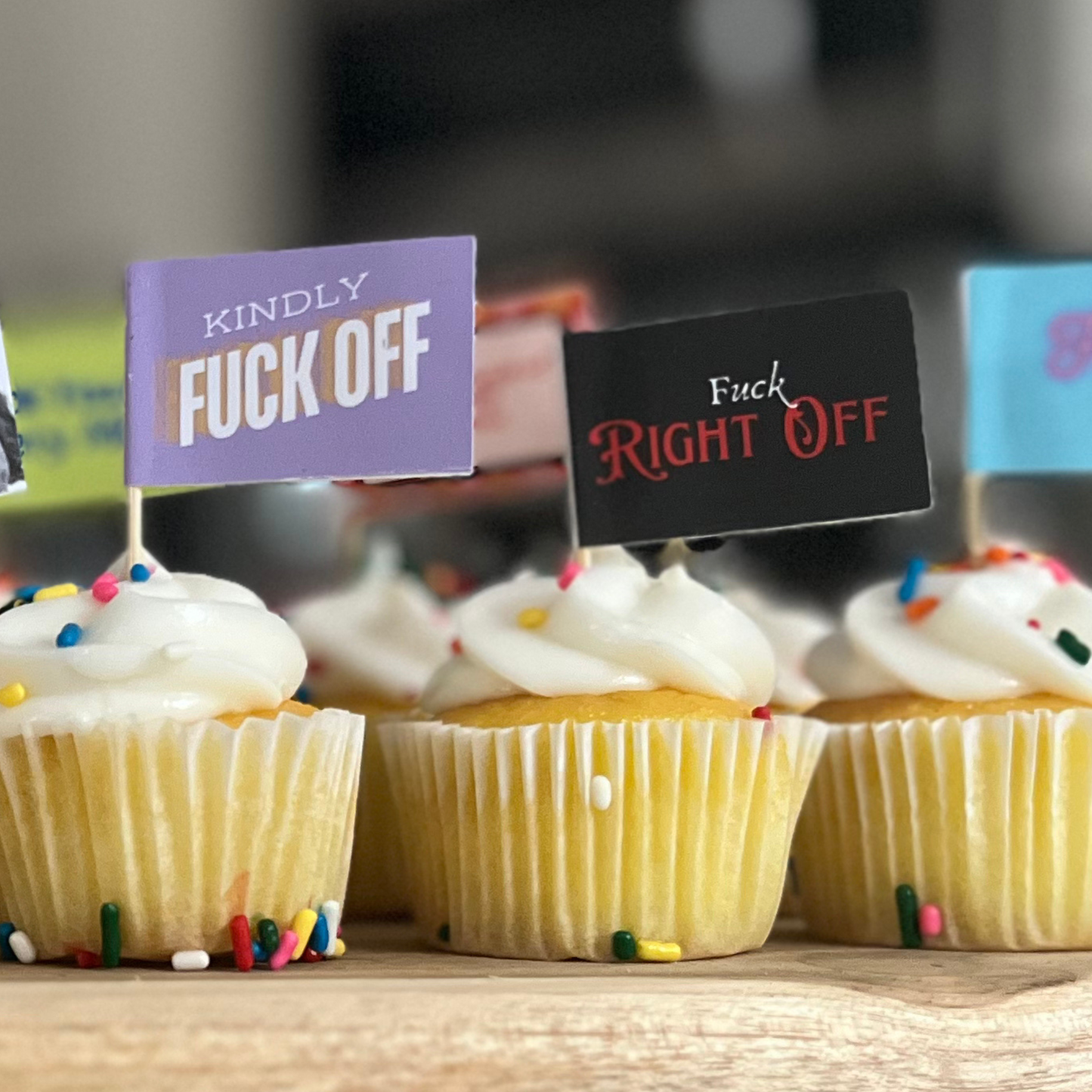 The Nice-ish Fuck Off Toothpick Flag Pack