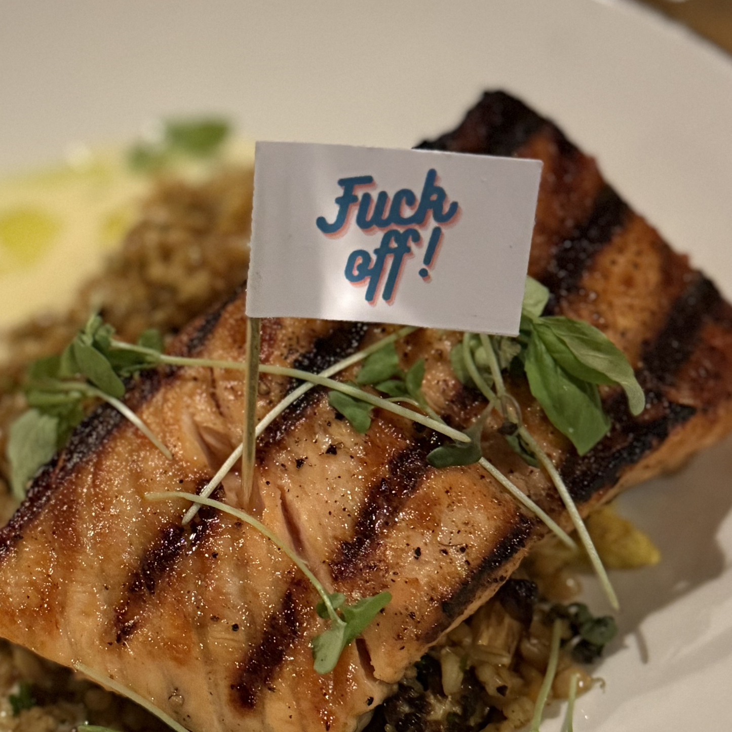 Fuck Off! Toothpick Flags