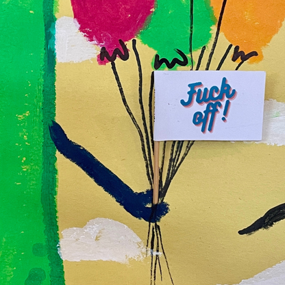 Fuck Off! Toothpick Flags