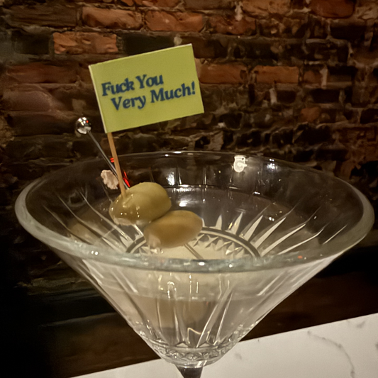 Fuck You Very Much Toothpick Flags