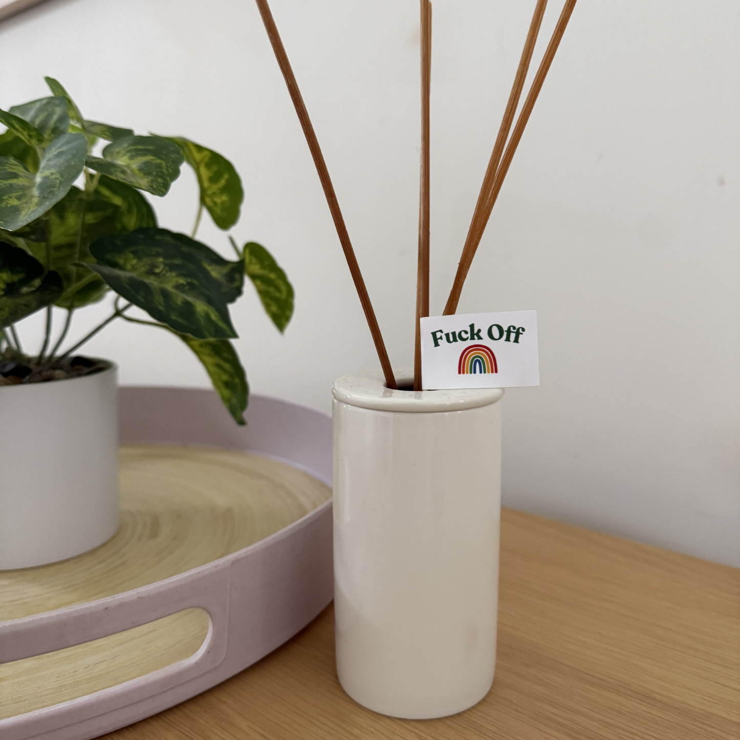 Fuck Off Over the Rainbow Toothpick Flags