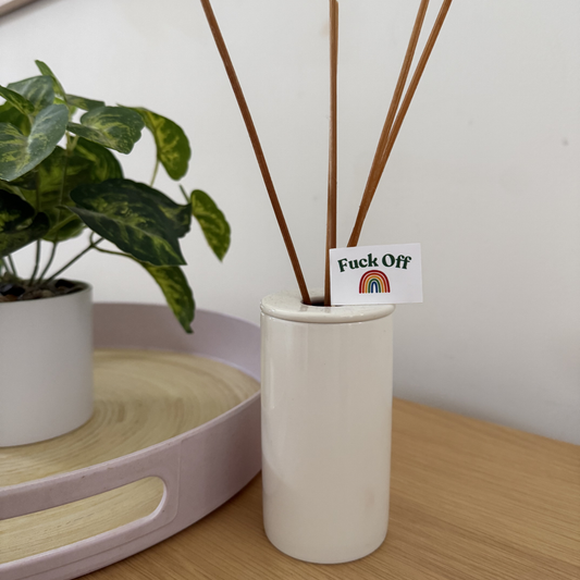 Fuck Off Over the Rainbow Toothpick Flags