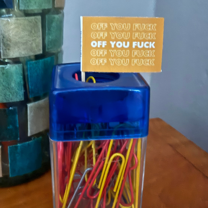 Off You Fuck Toothpick Flags