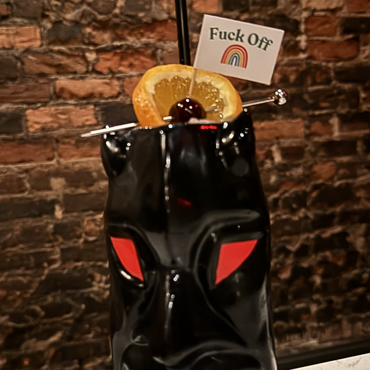 Fuck Off Over the Rainbow Toothpick Flags