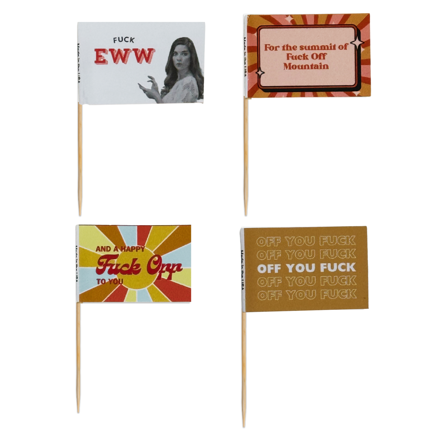 The Passive Aggressive Toothpick Flag Variety Pack