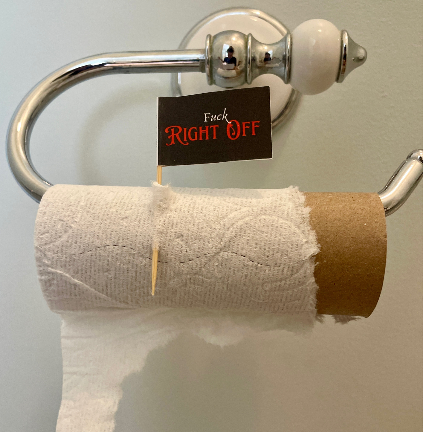 Pirate Fuck Right Off Toothpick Flags