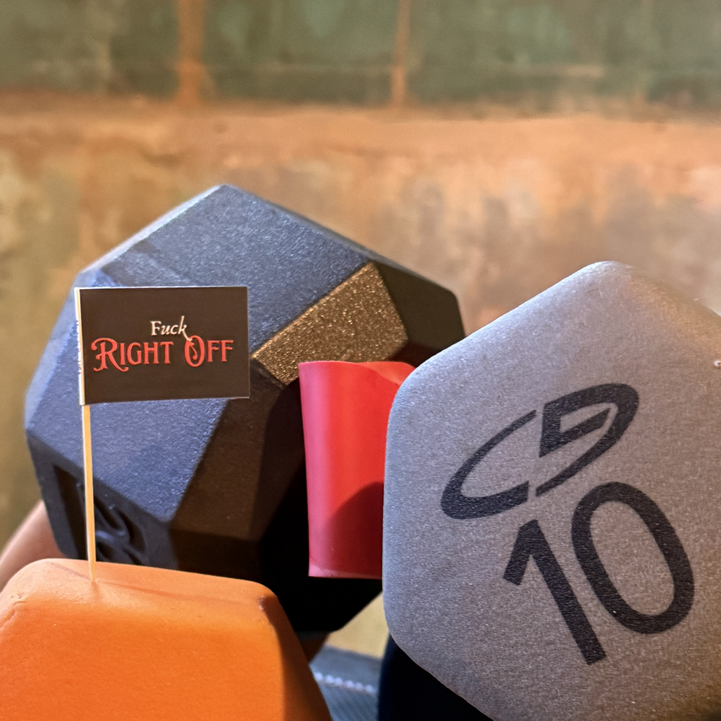 Pirate Fuck Right Off Toothpick Flags