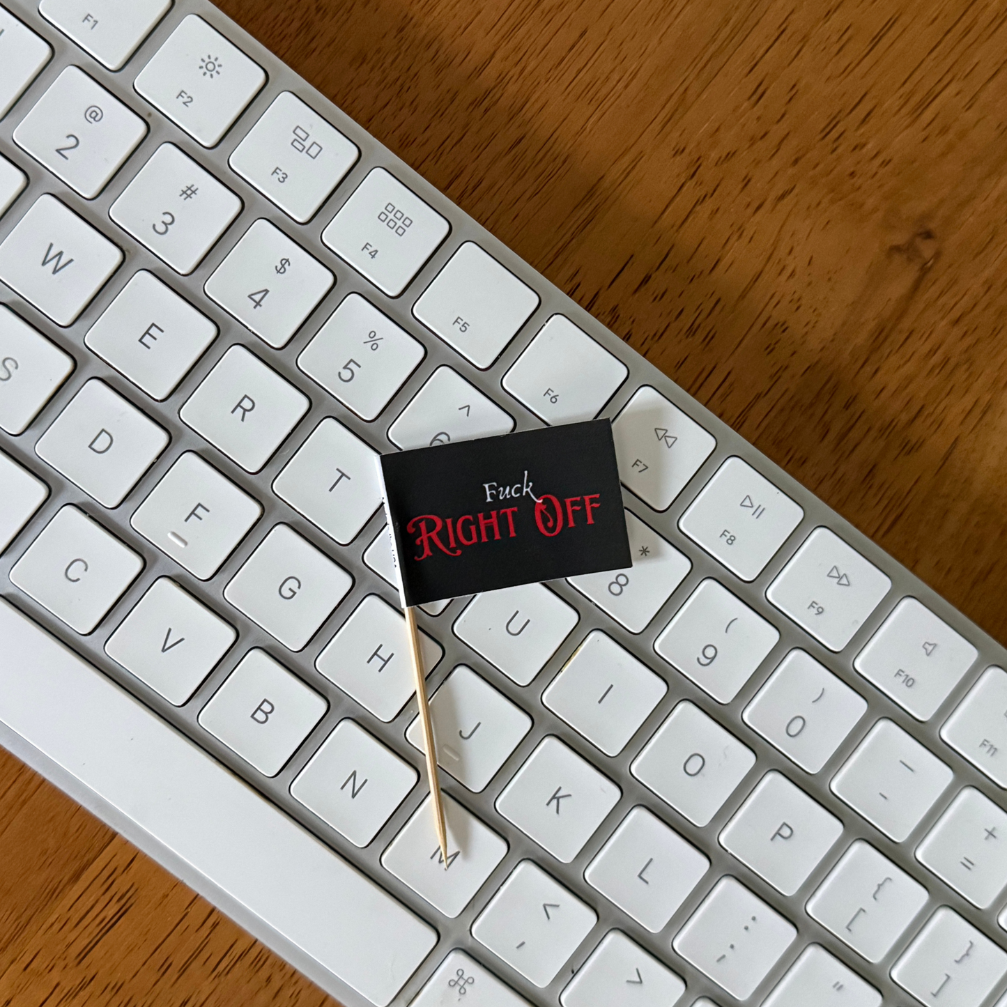 Pirate Fuck Right Off Toothpick Flags