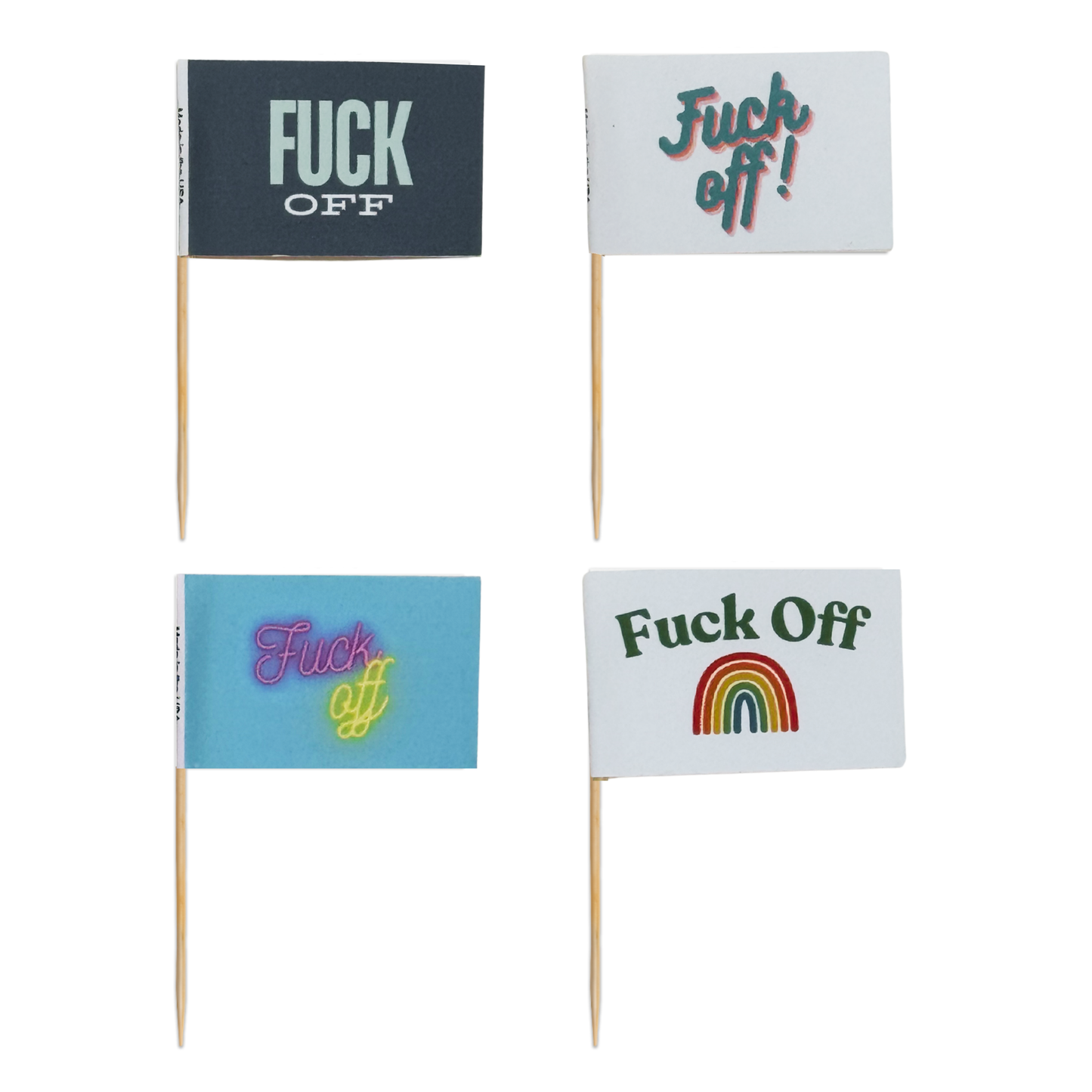The Real Fucker Toothpick Flag Variety Pack