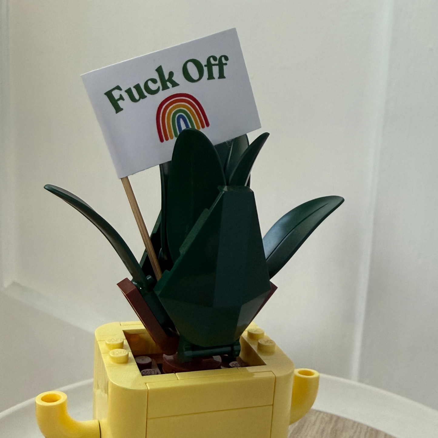 Fuck Off Over the Rainbow Toothpick Flags