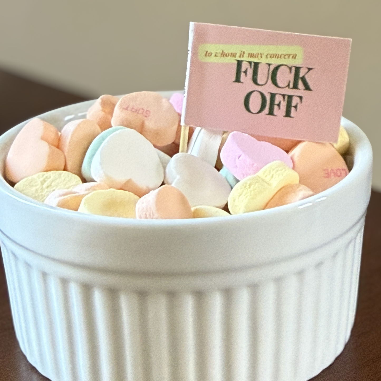 To Whom It May Concern: Fuck Off Toothpick Flags