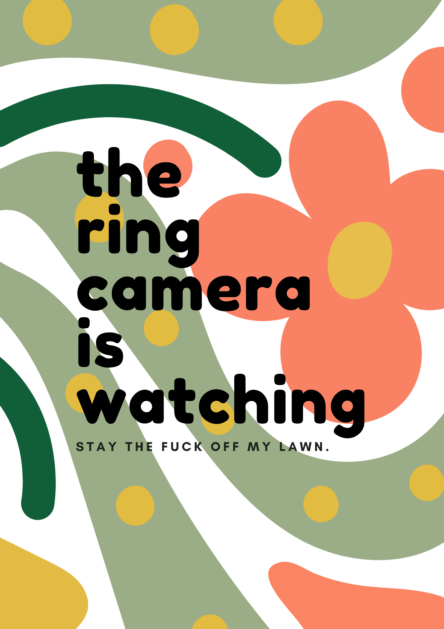 If You Can Read This / Ring Camera Watching Double-Sided Garden Flag